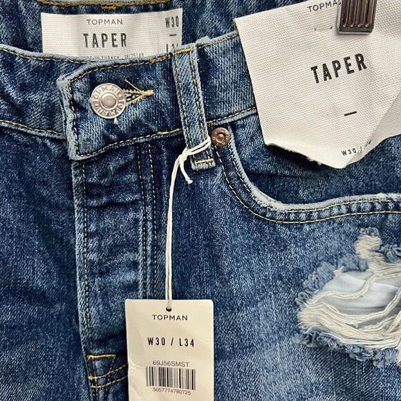 Topman Tapered Skinny  Jeans Sz 30 - Picture 6 of 7